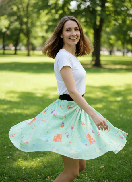 Юбка Ko-style 44 Зеленый (KO-1020-Green) - Фото 6 Юбка Ko-style 44 Зеленый (KO-1020-Green) - изображение 6