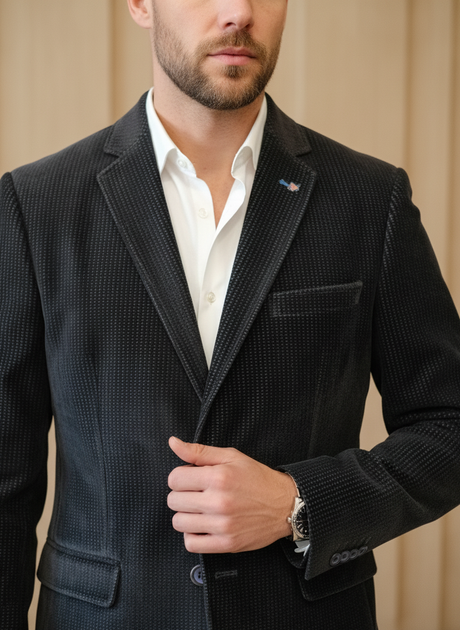 Пиджак Plus Scorpion 46 Темно-синий (SAA-8301-Navy-blue) - изображение 6