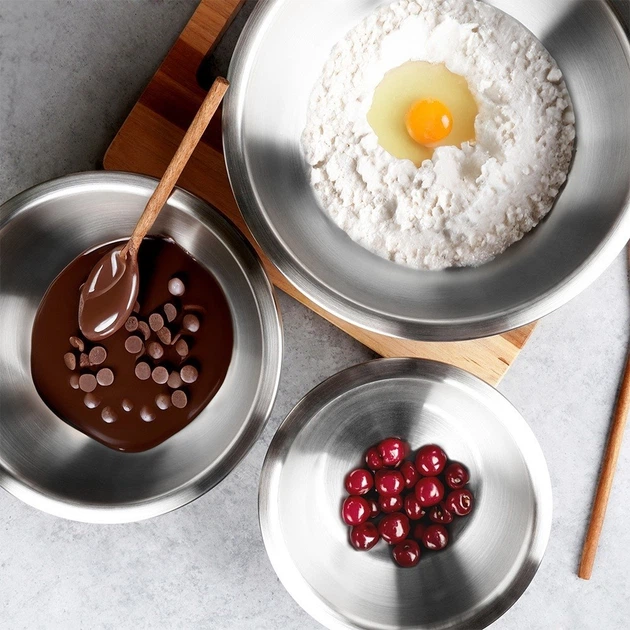 Miska do miksowania Nava Acer stalowa Srebrzysta 28 cm 4.3 l (10-261-003) - obraz 8