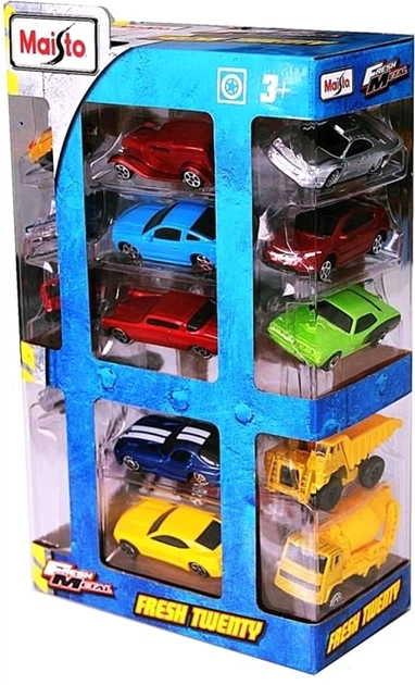 Zestaw metalowych modelek Maisto Fresh Metal 20 szt MST12004 (90159120049) - obraz 2