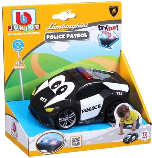 Auto Bburago Junior Lamborghini Police Patrol BBJ81206 (4893998812061) - obraz 2