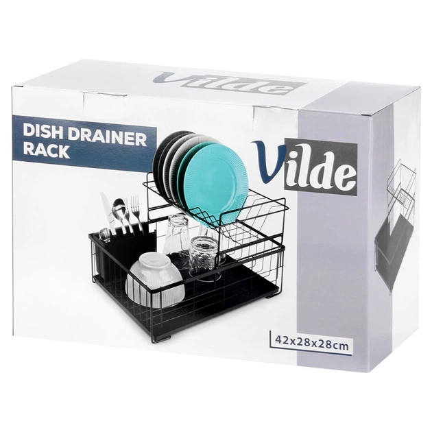 Сушарка для посуду Vilde 2-рівнева 42 x 28 x 28 см (5904316497132) - зображення 7