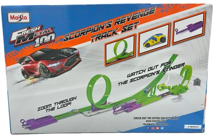 Автотрек Maisto Fresh Metal 100 Scorpion's Revenge MST12554 (90159125549) - зображення 3