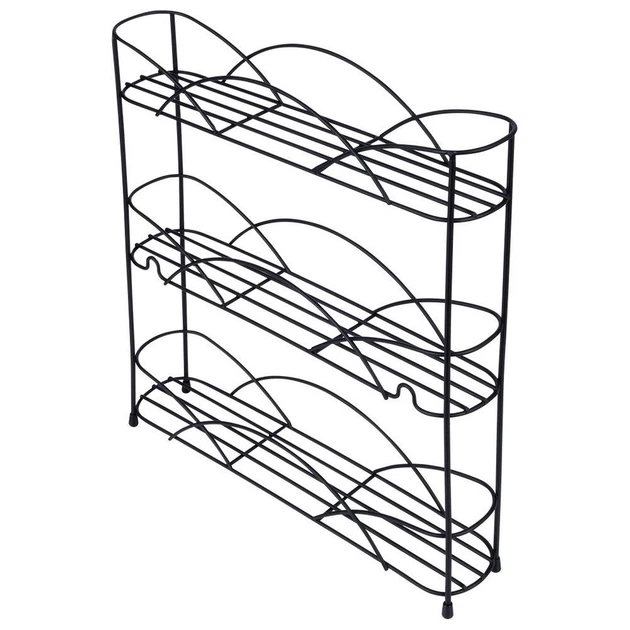 Półka na przyprawy Vilde metalowa czarna 33.5 x 6.5 x 33.5 cm (5904316454500) - obraz 4