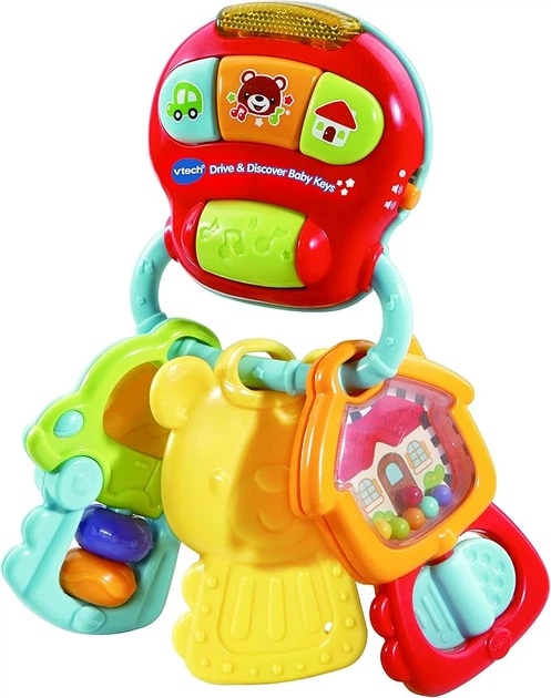 Zabawka interaktywna Vtech Drive & Discover Baby Keys (edycja angielska)(3417765051036) - obraz 4