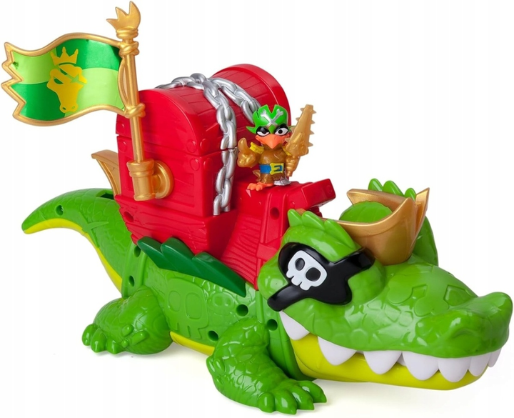 Набір фігурок Magic Box Toys Piratix Crazy Jungle Крокодил King Croc 16 см 39847 (8431618039847) - зображення 3