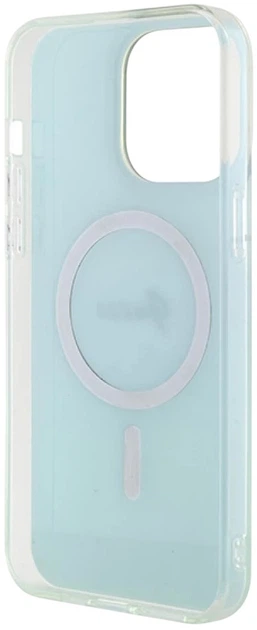 Etui plecki Guess IML Iridescent MagSafe do Apple iPhone 15 Pro Max Turquoise (3666339154950) - obraz 7