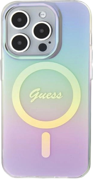 Etui plecki Guess IML Iridescent MagSafe do Apple iPhone 15 Pro Max Purple (3666339154813) - obraz 2