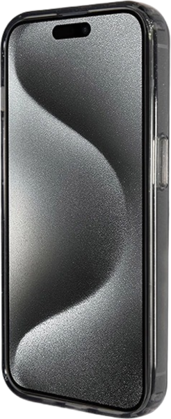 Etui plecki Guess Ring Stand Script Glitter MagSafe do Apple iPhone 15 Pro Max Black (3666339156350) - obraz 5