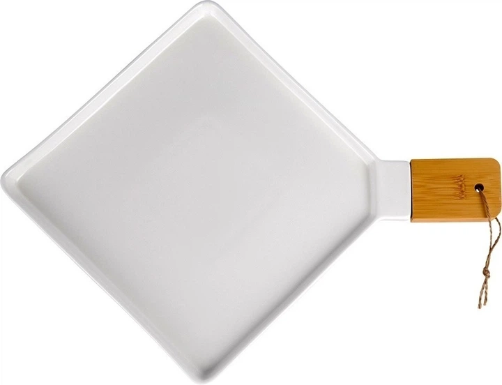 Talerz do serwowania Nava Terrestrial porcelanowy Biały 44.5 x 2.5 x 35 cm (O-10-263-027) - obraz 2