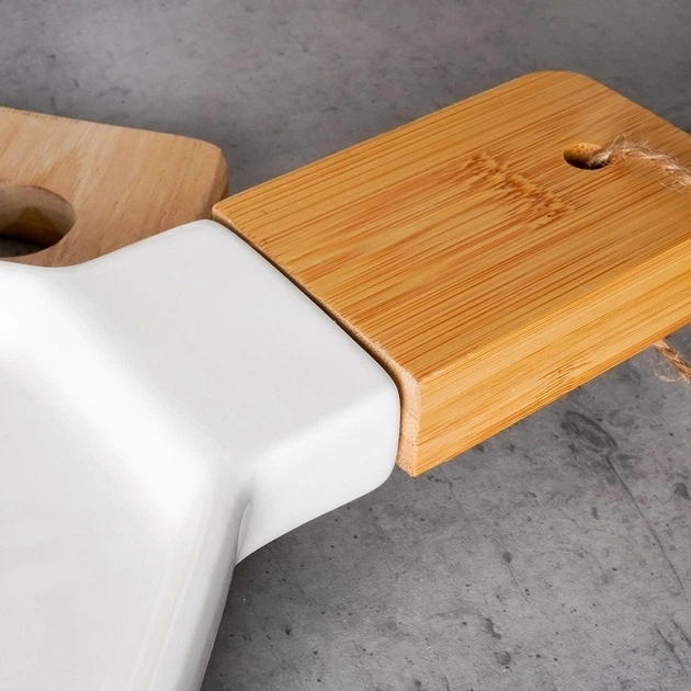 Talerz do serwowania Nava Terrestrial porcelanowy Biały 44.5 x 2.5 x 35 cm (O-10-263-027) - obraz 7