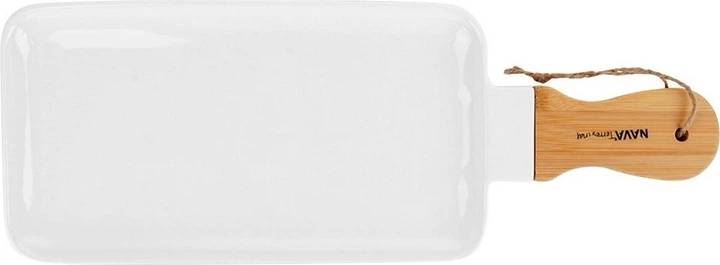 Talerz do serwowania Nava Terrestrial porcelanowy Biały 40.5 x 2.5 x 15 cm (10-263-029) - obraz 2