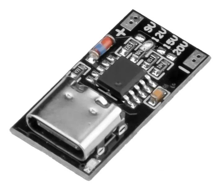 Тригер напруги Type-C Qualcomm PD2.0/PD3.0, QC2.0/QC3.0, AFC FCP стабілізатор/перетворювач - Фото 1 Тригер напруги Type-C Qualcomm PD2.0/PD3.0, QC2.0/QC3.0, AFC FCP стабілізатор/перетворювач - зображення 1