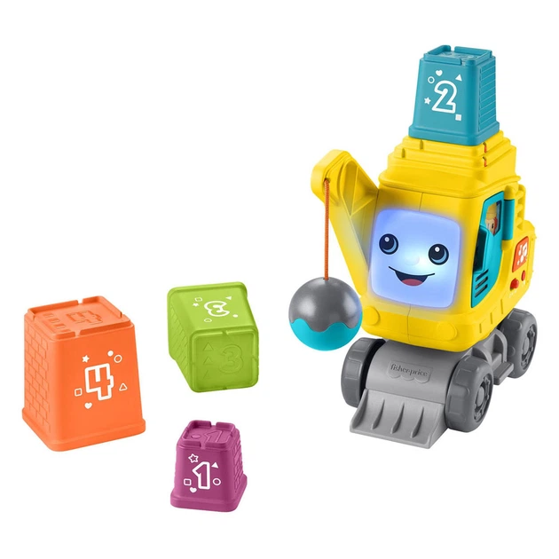 Dźwig budowlany Fisher Price liczący i układający 4583204 (194735224180) - obraz 4