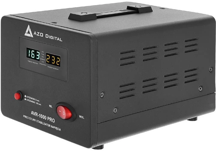 Стабілізатор напруги AZO Digital AVR-1000 PRO 1000VA / 600W (AZO00D1155) - зображення 3