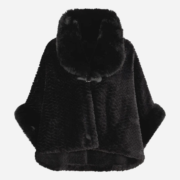 Ponczo damskie ciepłe Liu Jo 2F5051T0300-22222 One Size Czarne - obraz 3