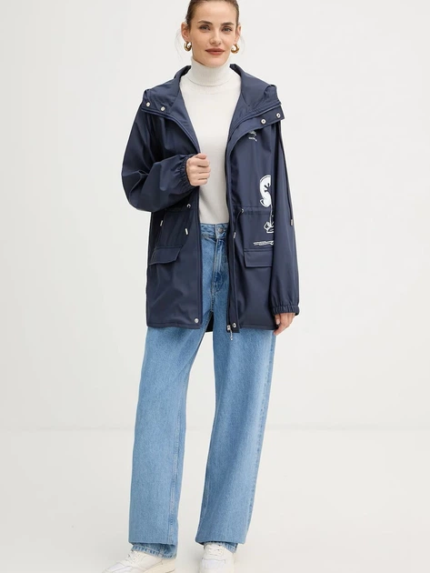 Плащ жіночий Coccinelle E7T1E720101-B29 One Size Синій (800070346086) - зображення 3