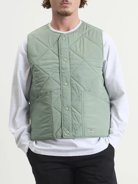 Bezrękawnik męski puchowy Dickies DK0A87O8L191 L Zielony - obraz 1