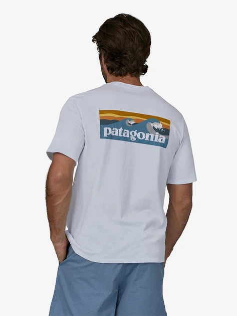Футболка довга чоловіча Patagonia 37655-WHI XL Біла (800070299124) - зображення 2