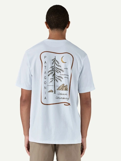 Футболка довга чоловіча Patagonia 37795-WHI XL Біла (800070345389) - зображення 2
