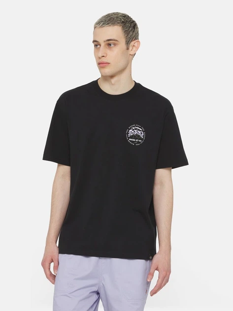 Футболка довга бавовняна чоловіча Dickies DK0A4YR2BLK1 M Чорна (800070321197) - зображення 1