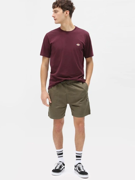 Koszulka męska bawełniana Dickies DK0A4XDBMR01 S Bordowa - obraz 3