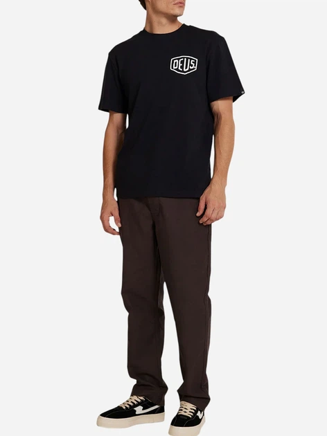 Футболка довга бавовняна чоловіча Deus Ex Machina DMF241747D-BLK M Чорна (800070340637) - зображення 3