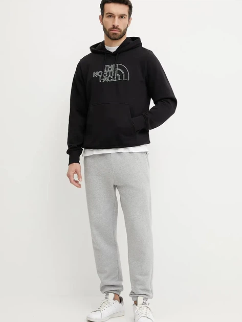 Bluza męska z kapturem kangurka The North Face NF0A8C1BASW1 S Czarna - obraz 3