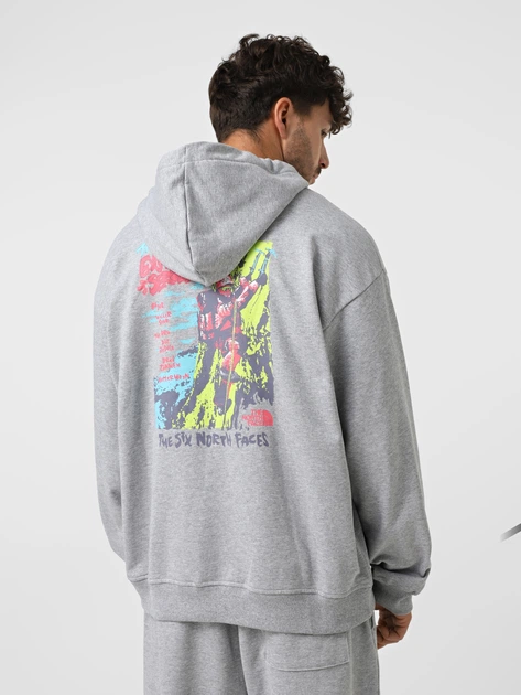 Bluza męska z kapturem kangurka The North Face NF0A8E3FDYX1 L Szara - obraz 2