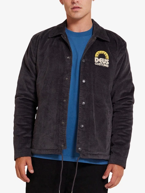 Kurtka przejściowa męska bez kaptura Deus Ex Machina DMF246571-ATH XL Czarna - obraz 1