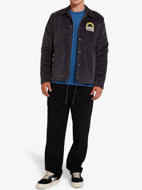 Kurtka przejściowa męska bez kaptura Deus Ex Machina DMF246571-ATH S Czarna - obraz 3