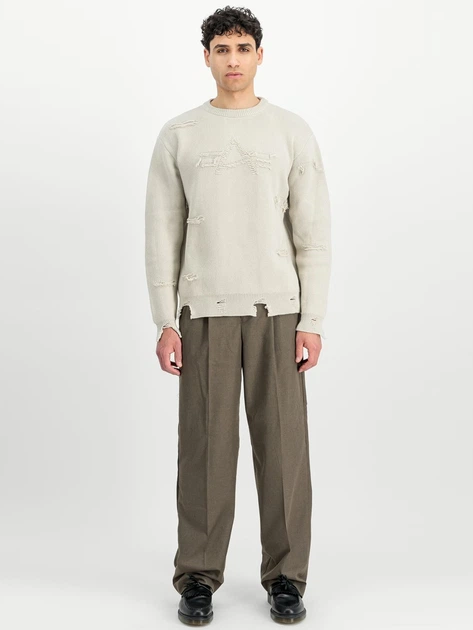 Джемпер чоловічий Alpha Industries 258400627 2XL Бежевий (800070348718) - зображення 3