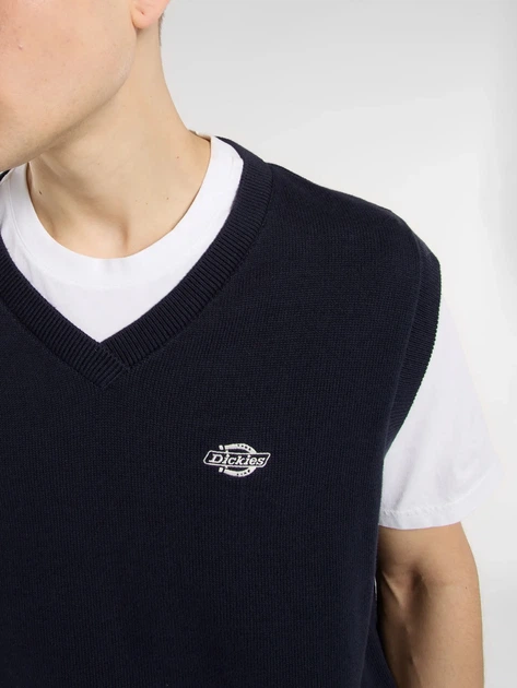 Kamizelka męska swetrowa Dickies DK0A87OYL181 L Niebieska - obraz 4
