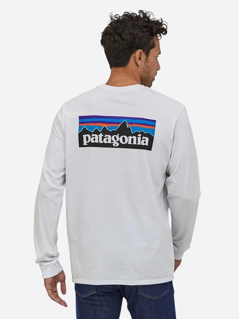 Лонгслів чоловічий Patagonia 38518-WHI S Білий (800070265872) - зображення 2