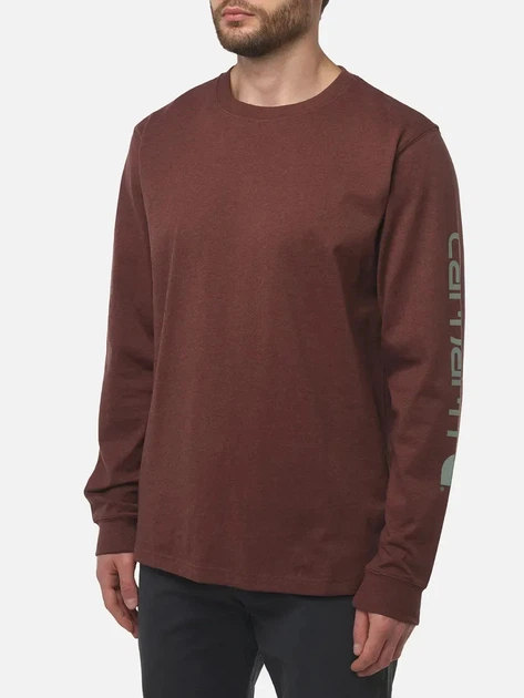 Лонгслів чоловічий Carhartt EK231-B86 M Коричневий (800070342722) - зображення 1