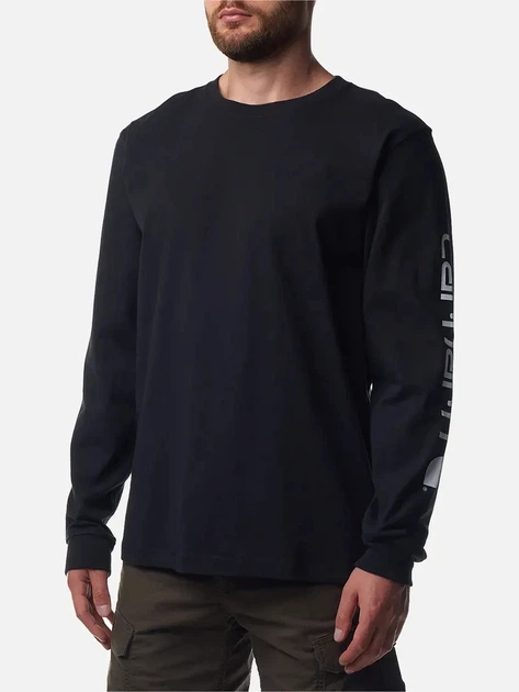 Лонгслів чоловічий Carhartt EK231-BLK L Чорний (800070342720) - зображення 1