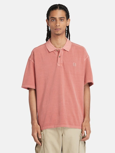 Koszulka polo męska Timberland TB0A5UH3EG61 L Jasnokoralowa - obraz 1
