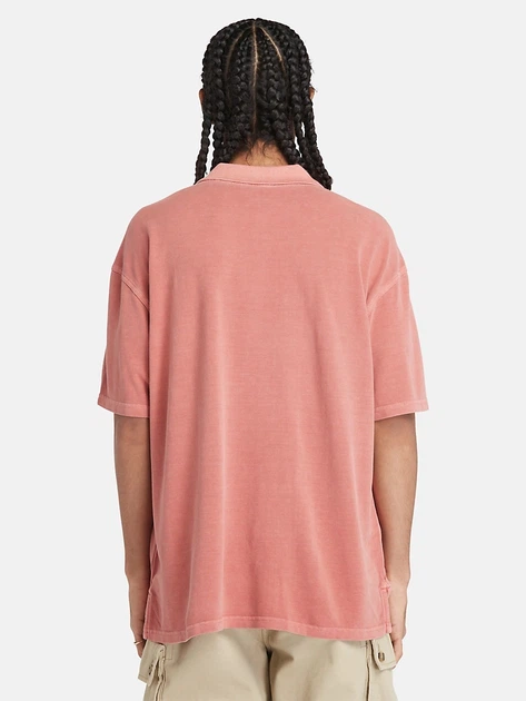 Поло довге чоловіче Timberland TB0A5UH3EG61 M Світло-коралове (800070320414) - зображення 2