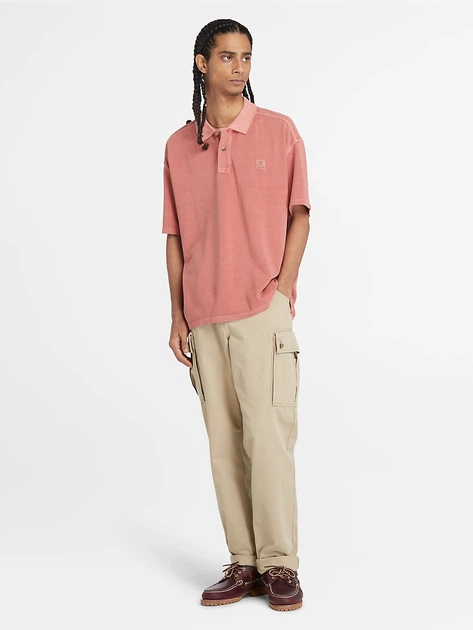 Поло довге чоловіче Timberland TB0A5UH3EG61 M Світло-коралове (800070320414) - зображення 3