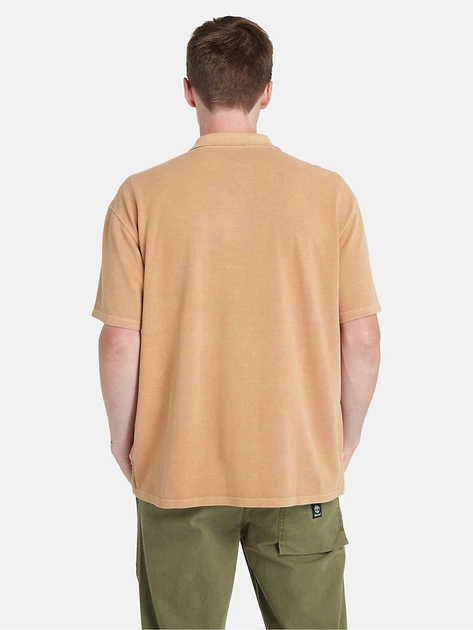 Koszulka polo męska Timberland TB0A5UH3P471 S Beżowa - obraz 2