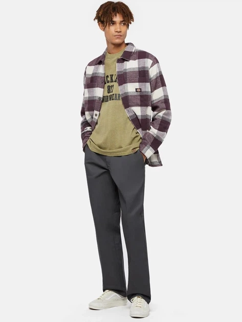 Koszula męska w kratę Dickies DK0A4XZZJ561 L Śliwkowa - obraz 3