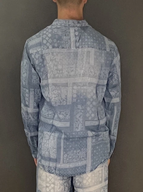 Koszula męska bawełniana Tooco TOCOM-SCH-DARK-DENIM M Błękitna - obraz 2