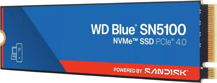 Dysk SSD Western Digital Blue SN5100 500GB NVMe M.2 2280 PCIe 4.0 x4 3D NAND QLC (WDS500G5B0E-00CPE0) - obraz 2