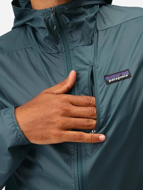 Вітровка чоловіча Patagonia 24142-WLDB XL Темно-зелена (800070336080) - зображення 4