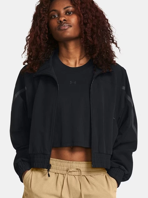 Спортивна вітровка жіноча Under Armour 77-1386479-0001 XS Чорна (800070331133) - зображення 1