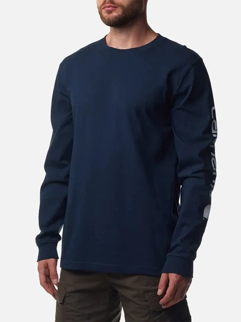 Лонгслів чоловічий Carhartt EK231-NVY S Темно-синій (800070342724) - зображення 1