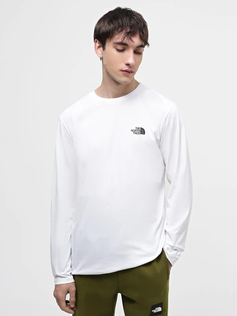 Лонгслів чоловічий The North Face NF0A87QNFN41 S Білий (800070329351) - зображення 1