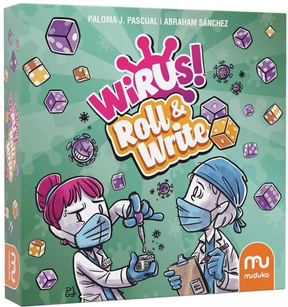 Gra planszowa Muduko Wirus.Roll and Write (5904262958046) - obraz 1