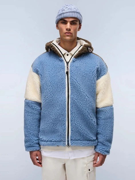 Kurtka przejściowa męska z kapturem Napapijri NP0A88YIMQS1 M Niebieska - obraz 1