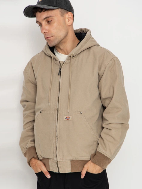 Kurtka przejściowa męska z kapturem Dickies DK0A87O50DS1 L Beżowa - obraz 1